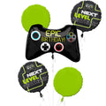 Level Up Birthday Foil Balloon Bouquet, 5pc